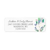 Gekke Goose Retour Adreslabels Etiket (Voorkant)