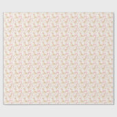 Gekke Goose Roze Bow baby shower Party Cadeaupapier (Vlak)