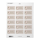 Gekke Goose Roze Bow Girl Retour Adreslabels Etiket (Full Sheet)