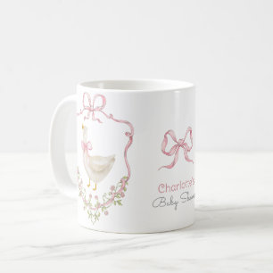 Gekke Goose Roze Bow grillige Baby meisje Douche Koffiemok