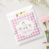 Gekke Goose Roze Verjaardag Favoriet Bag Bedankzakje (Gezegeld)