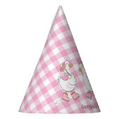 Gekke Goose Roze Verjaardag Feesthoedjes (Links)