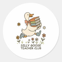 Gekke Goose Teacher Club Grappig Terug naar school