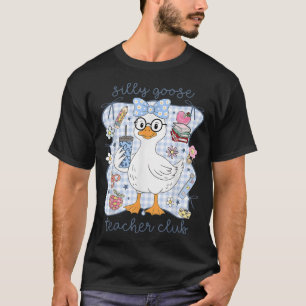 Gekke Goose Teacher Club terug naar school eerste T-shirt