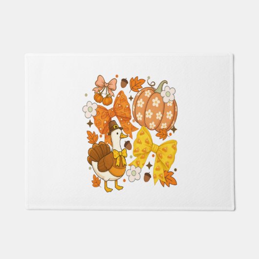 Gekke Goose Thanksgiving Coquette Turkije Deurmat (Voorkant)