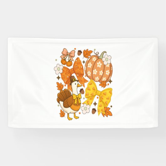 Gekke Goose Thanksgiving Coquette Turkije Spandoek (Horizontaal)