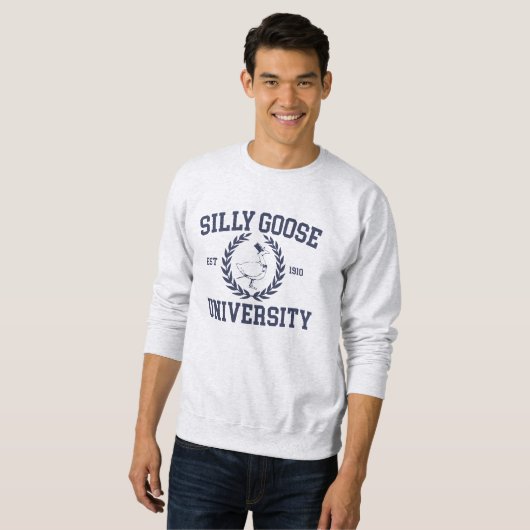 Gekke Goose University Crewneck Sweatshirt (Voorkant volledig)