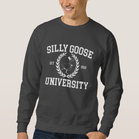 Gekke Goose University Crewneck Sweatshirt (Voorkant)