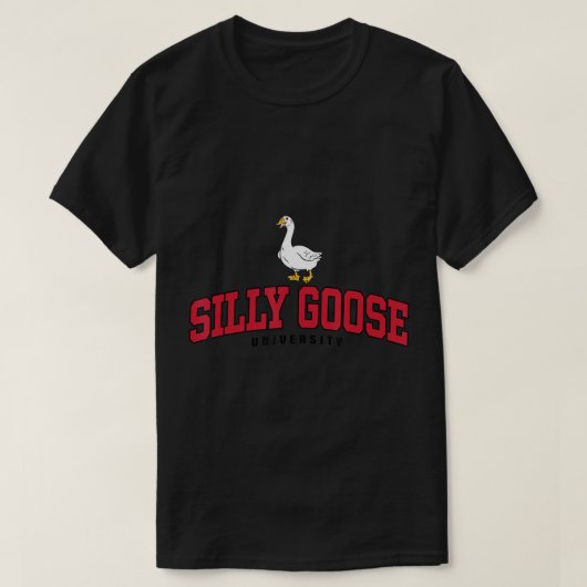 Gekke Goose University  Goose School Meme M T-shirt (Design voorkant)