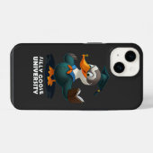 Gekke Goose University Student Funny iPhone Hoesje (Achterkant horizontaal)