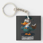 Gekke Goose University Student Funny Sleutelhanger (voorkant)