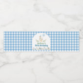 Gekke Goose Verjaardag Party Water Bottle Label Waterfles Etiket (Enkel label)