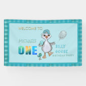 Gekke Goose Verjaardag Welkom Party Banner (Horizontaal)