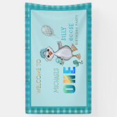 Gekke Goose Verjaardag Welkom Party Banner (Verticaal)