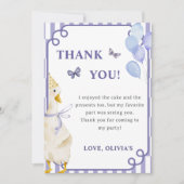 Gekke Goose verjaardagsfeest bedankkaart Kaart (Voorkant)