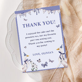 Gekke Goose verjaardagsfeest bedankkaart Kaart