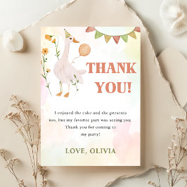 Gekke Goose verjaardagsfeest bedankkaart Kaart