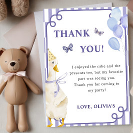 Gekke Goose verjaardagsfeest bedankkaart Kaart