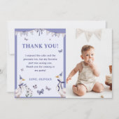 Gekke Goose verjaardagsfeest foto Dank u kaart (Voorkant)