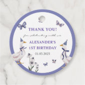 Gekke Goose verjaardagsfeestje Bedankjes Labels (Voorkant)