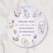 Gekke Goose verjaardagsfeestje Bedankjes Labels (Achterkant)