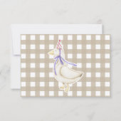 Gekke Goose verjaardagsfeestje bedankt (Achterkant)