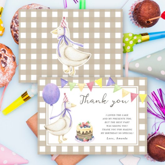 Gekke Goose verjaardagsfeestje bedankt