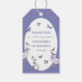 Gekke Goose verjaardagsfeestje Cadeaulabel (Achterkant)