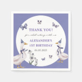 Gekke Goose verjaardagsfeestje Servet (Voorkant)