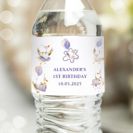 Gekke Goose verjaardagsfeestje Waterfles Etiket
