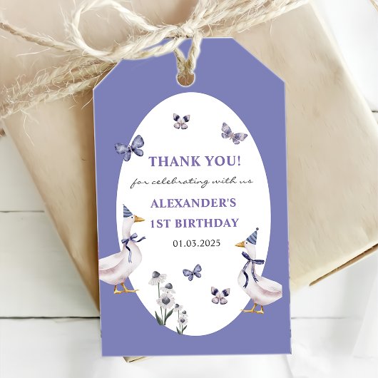 Gekke Goose verjaardagsfeestje Waterfles Etiket