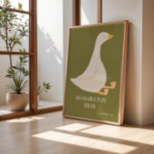 Gekke Goose Wall Art Christelijke kinderkamer deco Poster