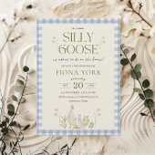 Gekke Goose Waterverf Boy Baby shower Kaart