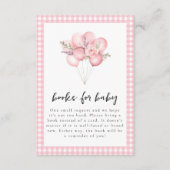 Gekke Goose Waterverf Meisje Baby shower Informatiekaartje (Voorkant)