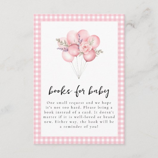 Gekke Goose Waterverf Meisje Baby shower Informatiekaartje (Voorkant)