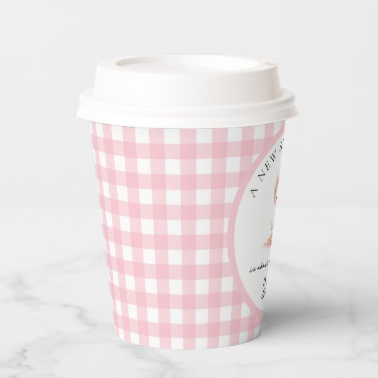 Gekke Goose Waterverf Meisje Baby shower Papieren Bekers (Voorkant)