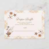 Gekke Goose Whimsical Baby Diapper Raffle Informatiekaartje (Voorkant)