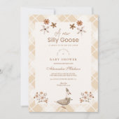 Gekke Goose Whimsical Baby shower Kaart (Voorkant)