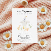 Gekke Goose Whimsical Bow Baby shower Kaart