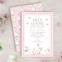 Gekke Goose Whimsical Pink Bow Baby Girl Shower