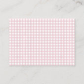 Gekke Goose Whimsical Roze Luier Raffle Shower Informatiekaartje (Achterkant)