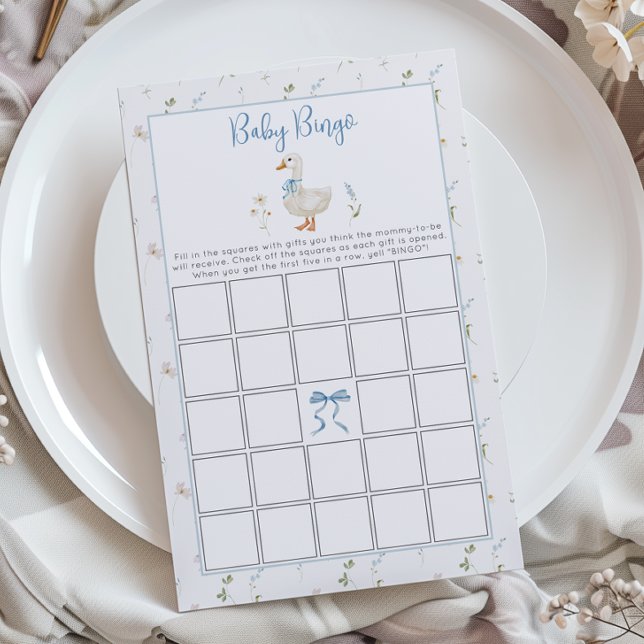 Gekke Goose Wildflower Baby Bingo Baby shower spel (Creator heeft geüpload)