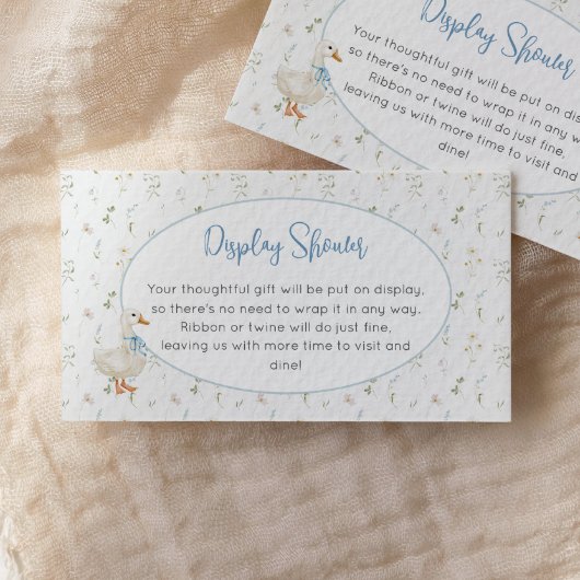 Gekke Goose Wildflower Blue Boy Display Douche Informatiekaartje