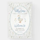 Gekke Goose Wildflower Boy Baby shower Welkom Spandoek (Verticaal)