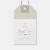 Gekke Goose Wildflower Floral Baby shower Cadeaulabel (Achterkant)