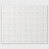 Gekke Goose Wildflower Gingham Girl party Cadeaupapier (Vlak)