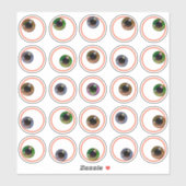Gekke Grappige Cartoon Googly Oogbollen Sticker Se (Vel)