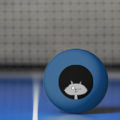 Gekke grijze kat pingpongbal (Net)