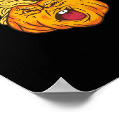 Gekke Halloween pompoen Trumpkin kostuum Poster (Hoek)