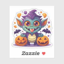 Gekke Halloweenmonster Sticker